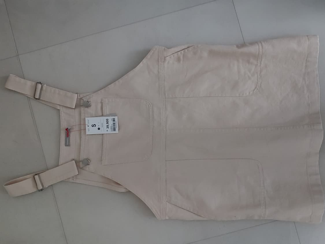 새상품 스파오 spao 미니 오버롤 원피스 멜빵 상품이미지1