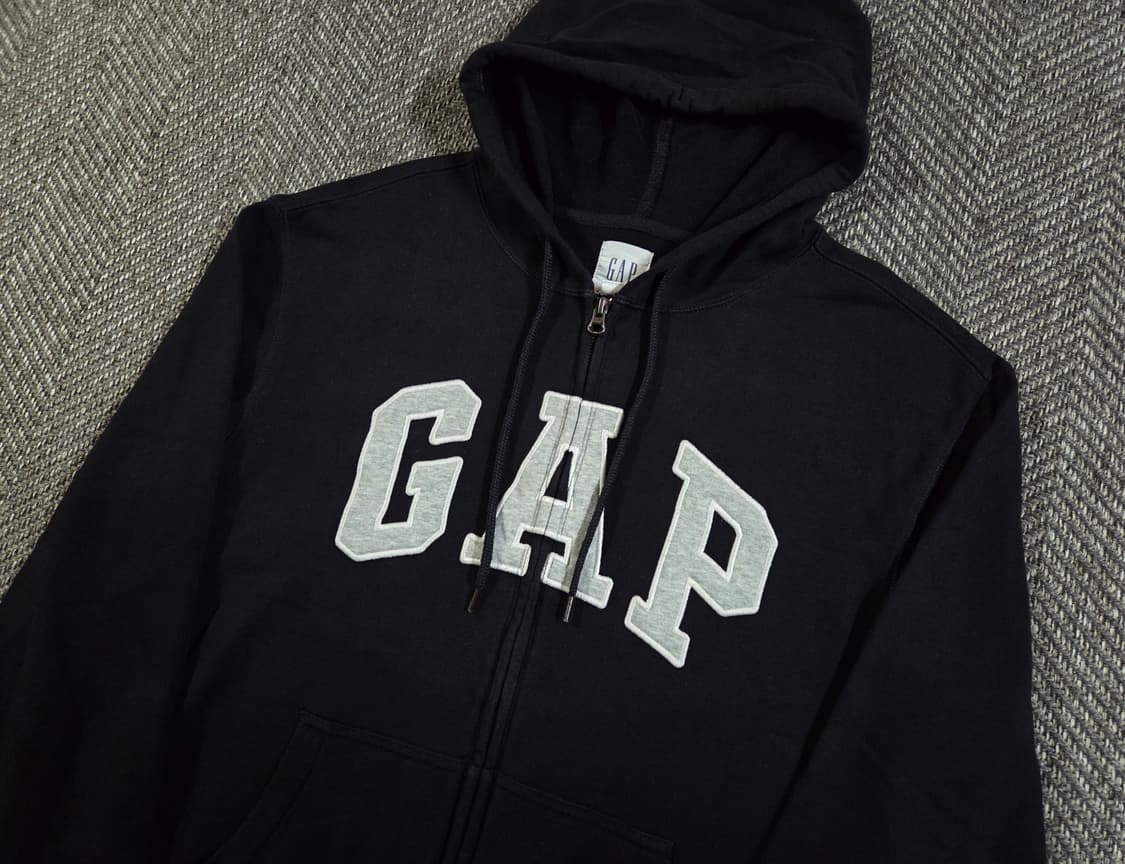 GAP 갭 블랙 풀집업 후드집업
 상품이미지3