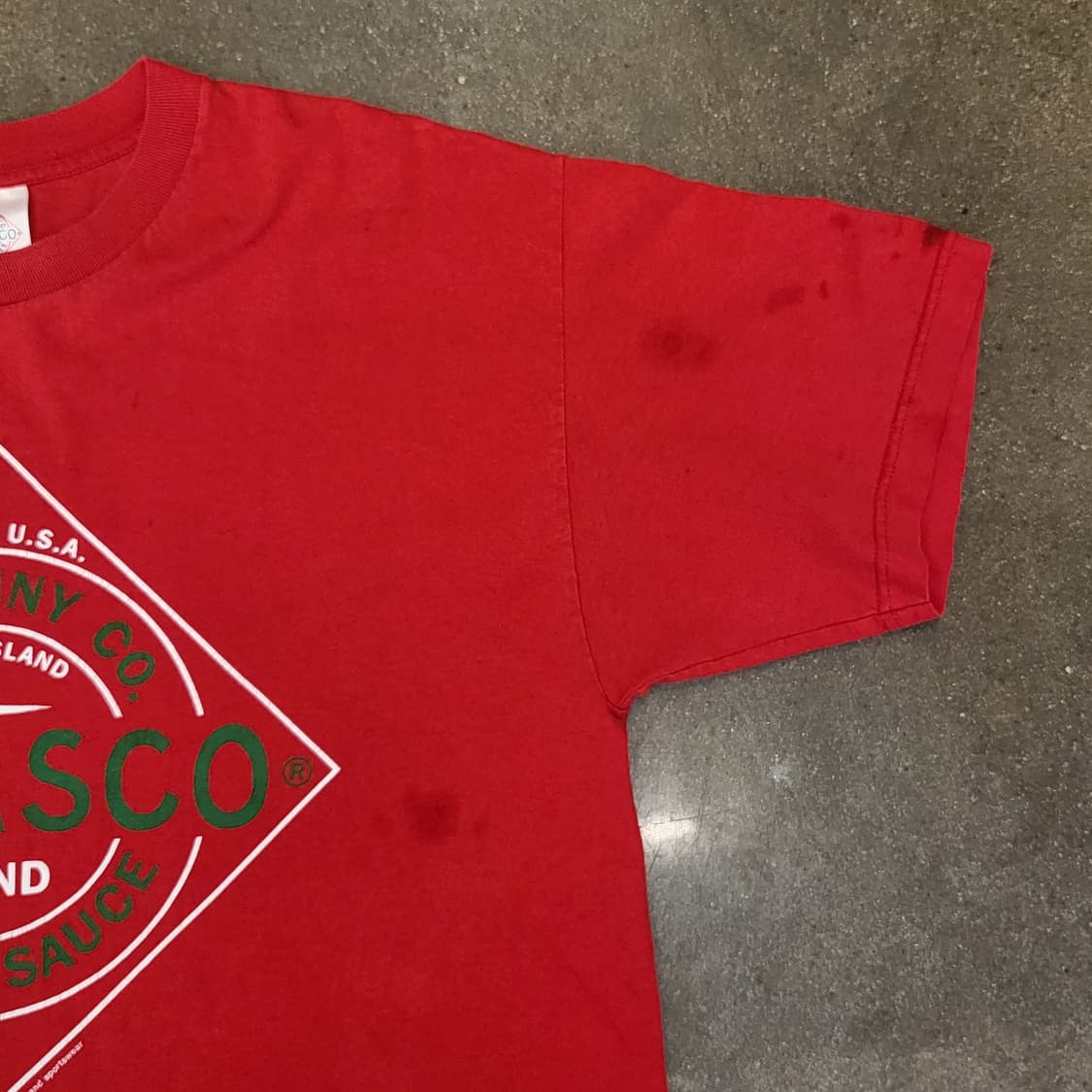 타바스코 Tabasco 빨간색 티셔츠 상품이미지3