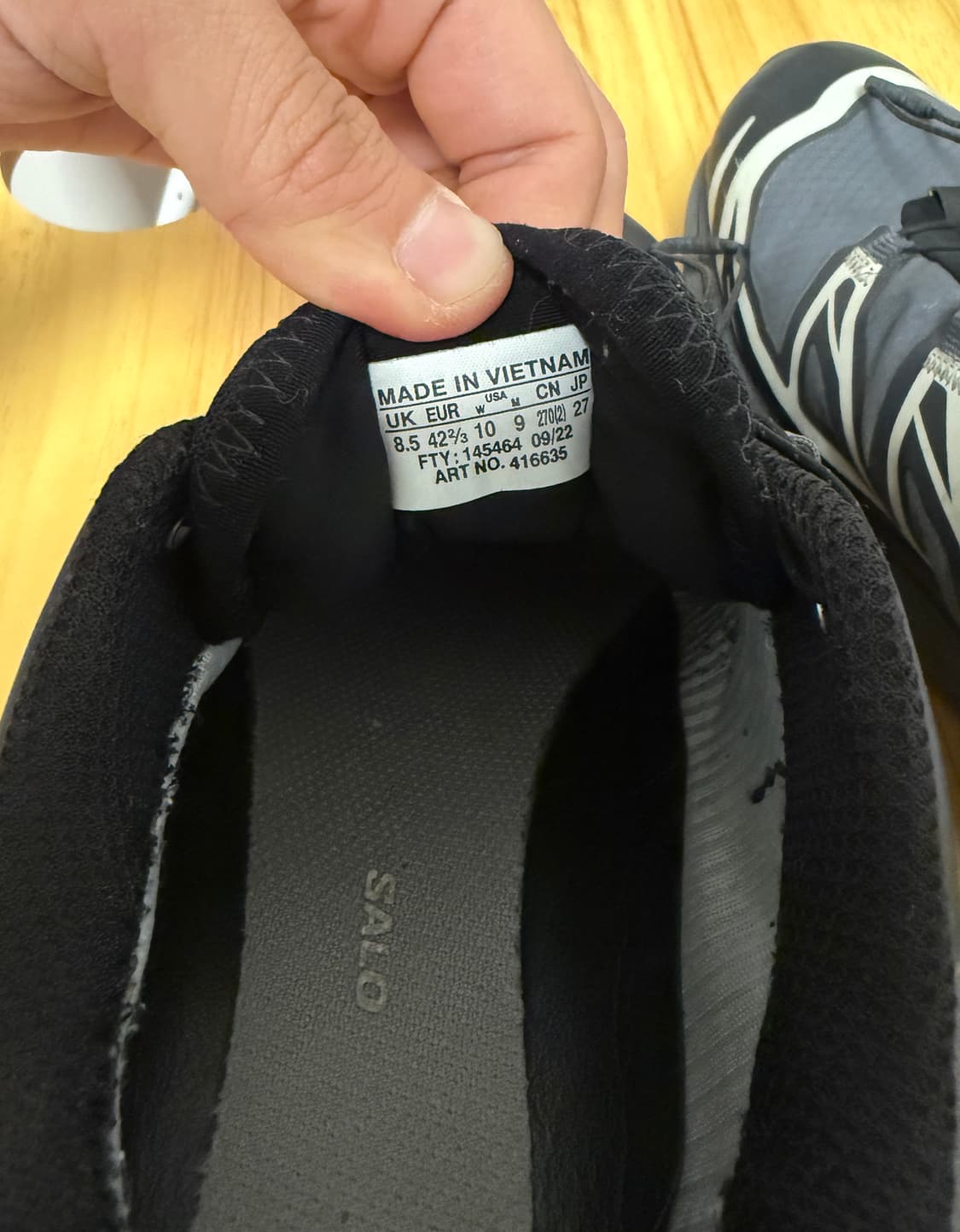 살로몬 xt-6 고어텍스 블랙에보니 270 상품이미지9