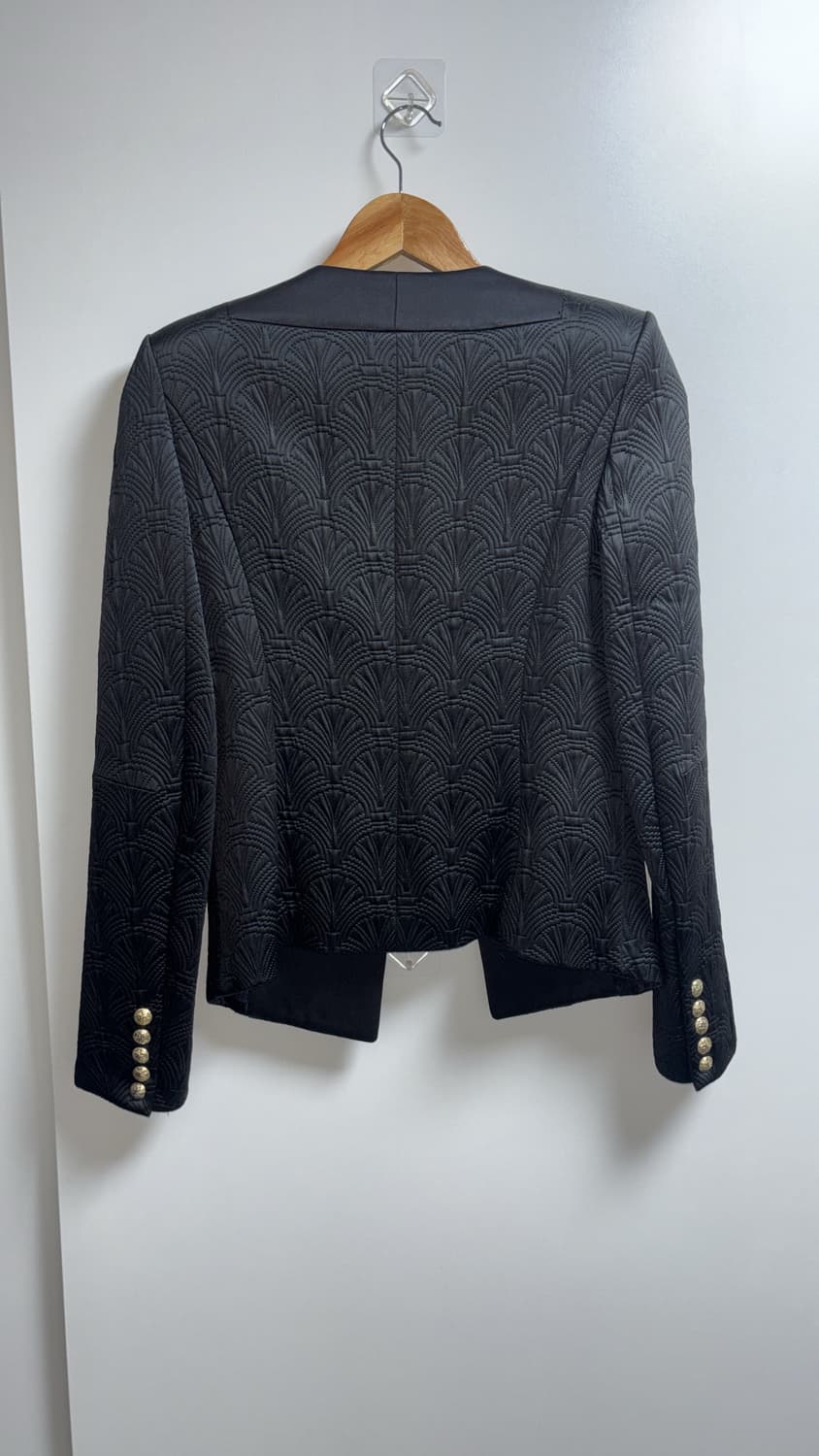 발망 풀 자수 오버숄더 금장버튼 블레이저 자켓 상품이미지2