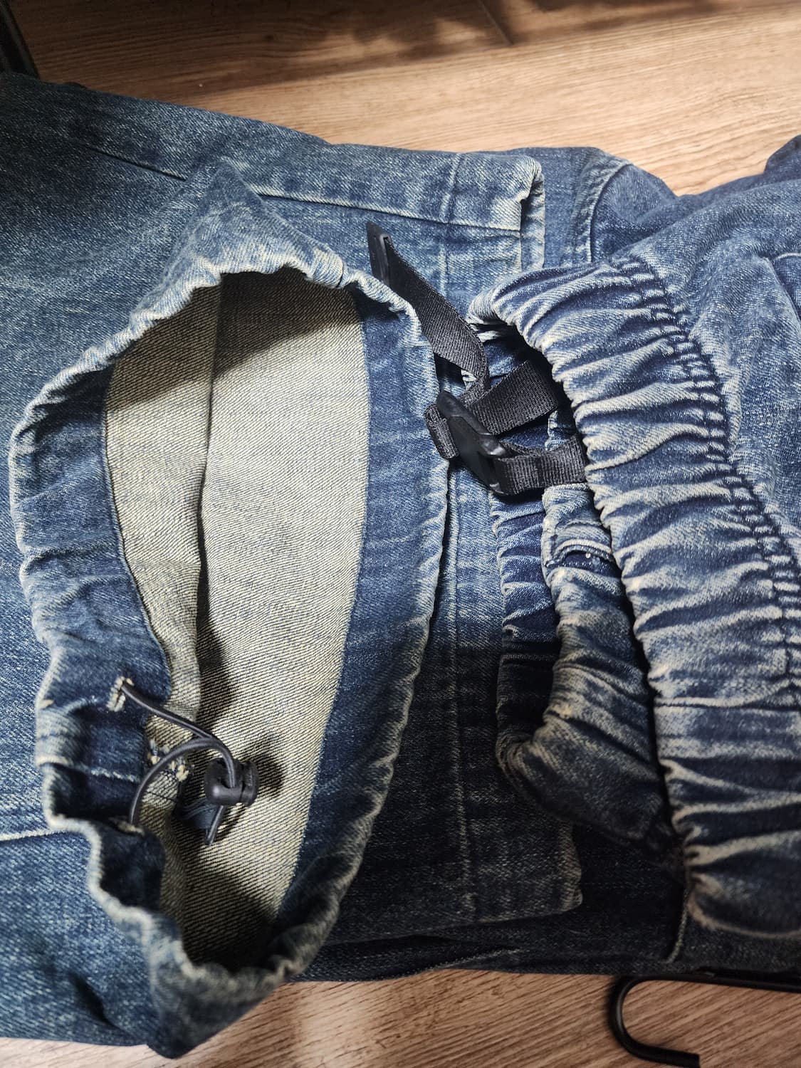 [4,L] 해칭룸 밀팬츠 데님 블루 상품이미지4