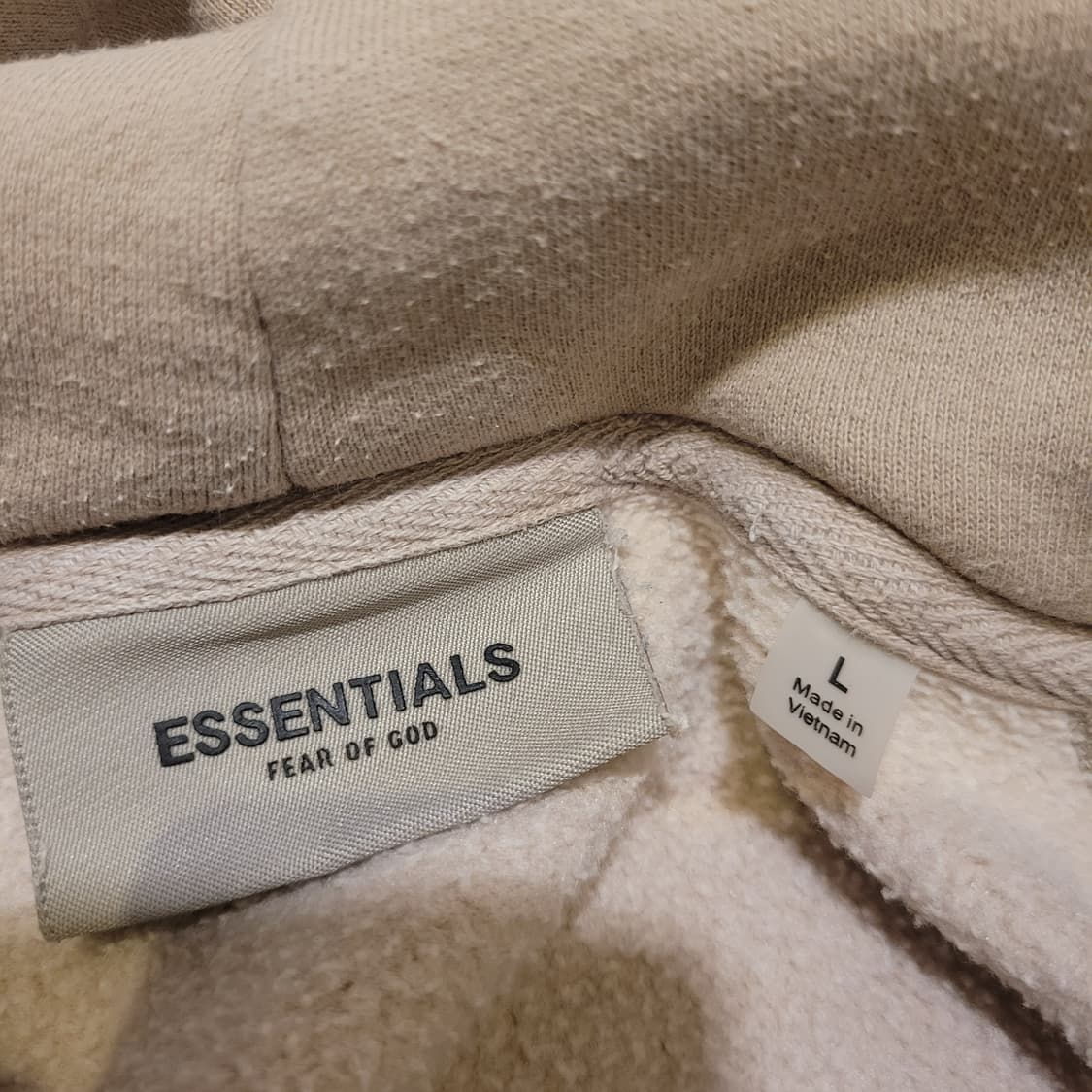 피어오브갓 에센셜 3D로고 후드 L 상품이미지6