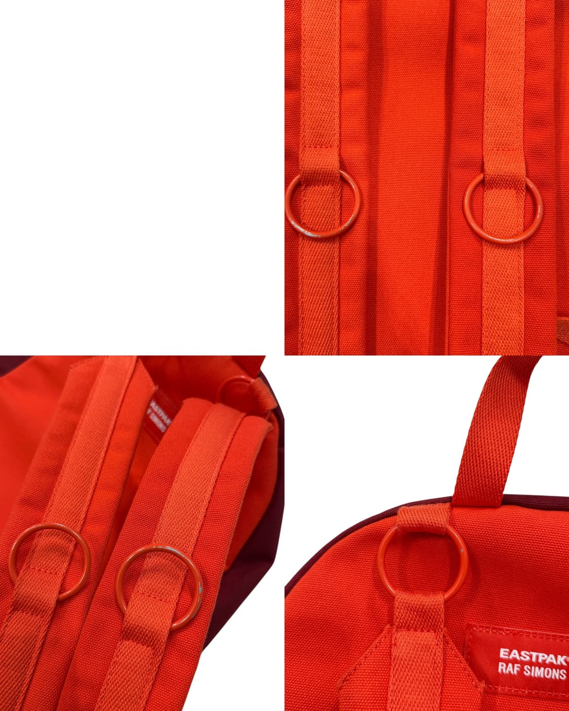 이스트팩 X 라프시몬스 패디드 루프링 백팩 가방 버건디 레드 상품이미지9