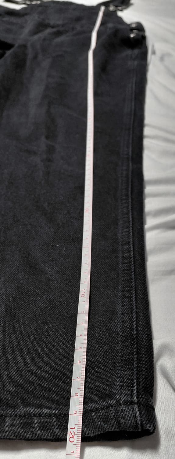 [Topshop] 모토(MOTO) 블랙 데님 오버롤 멜빵바지 (UK12) 상품이미지10