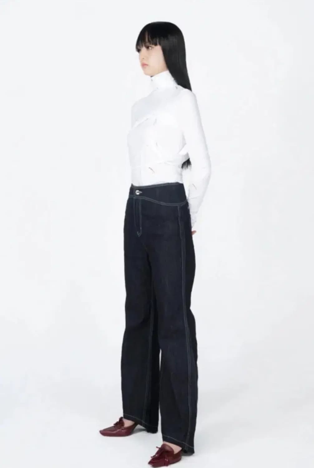 온스카 커브드 팬츠 상품이미지1