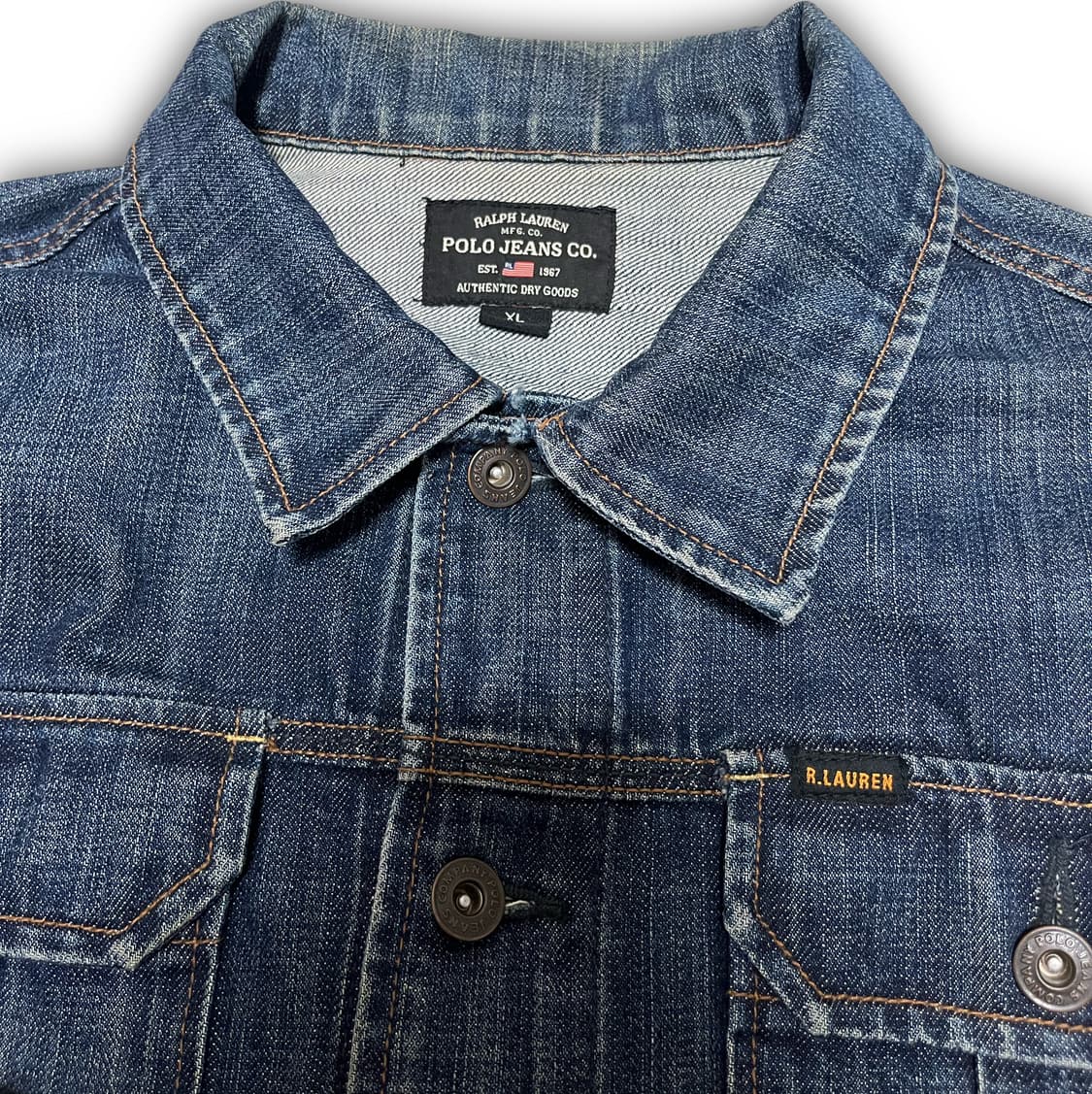 폴로 진스 컴퍼니 데님 자켓 90년대 L-XL 상품이미지2