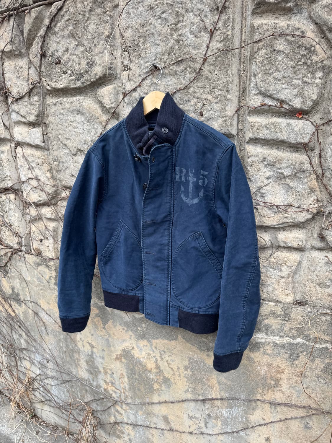 폴로 랄프로렌 빈티지 미군 미해군 n-1 후크 덱 자켓 s 상품이미지3