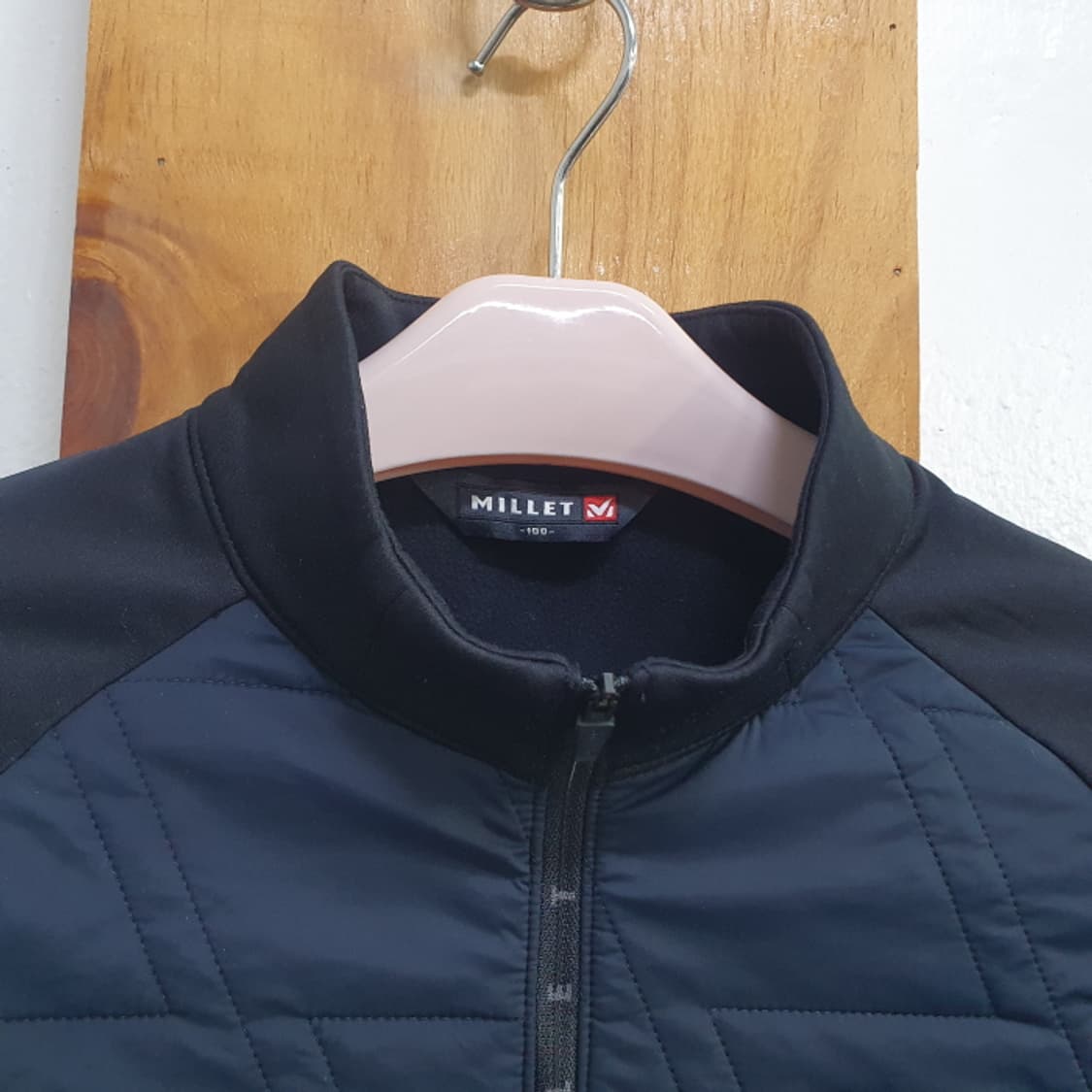 밀레 퀼팅 반집업 플리스티(100) 상품이미지8