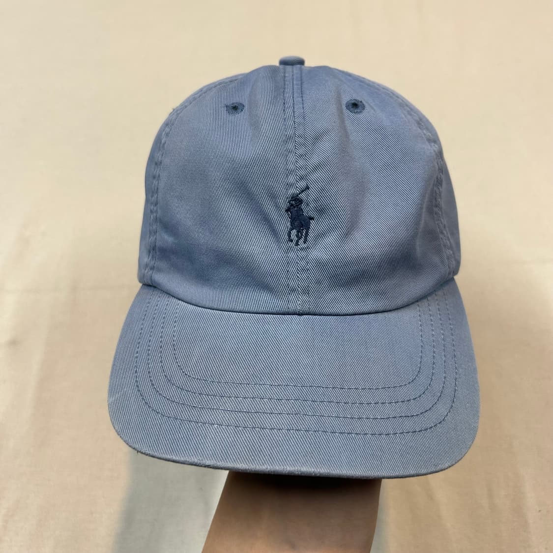 폴로 랄프로렌 하늘색 볼캡 모자 가죽스트랩 정품 상품이미지2