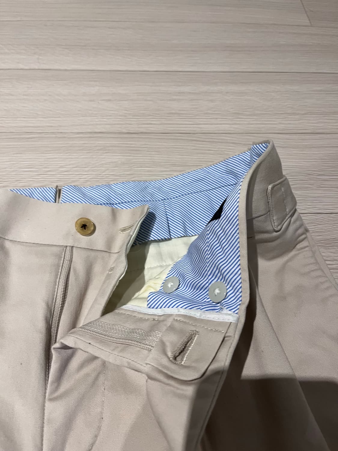 안드레아서울 링자켓 코튼 투플리츠 치노 팬츠 48사이즈 상품이미지2