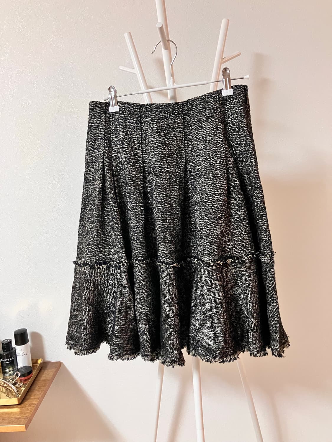 헤링본 플리츠 미니스커트 일본빈티지 모리걸 상품이미지1