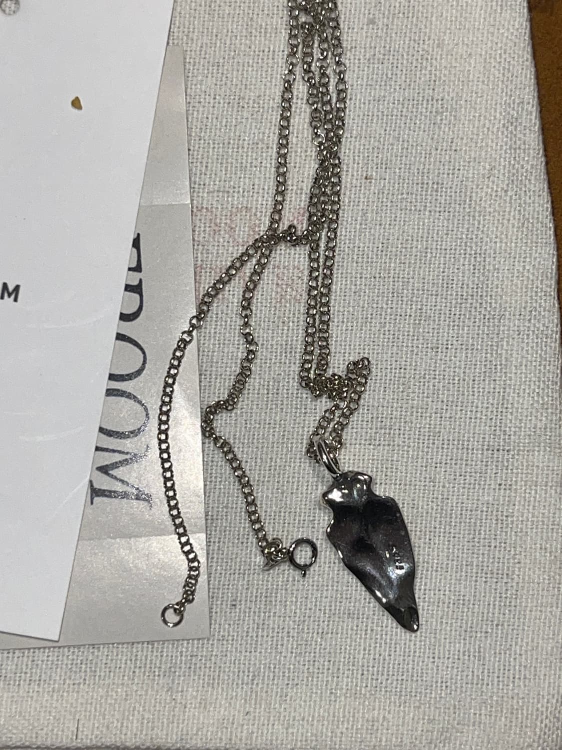 아메카지 실버925 골드 포인트 펜던트 목걸이 상품이미지5