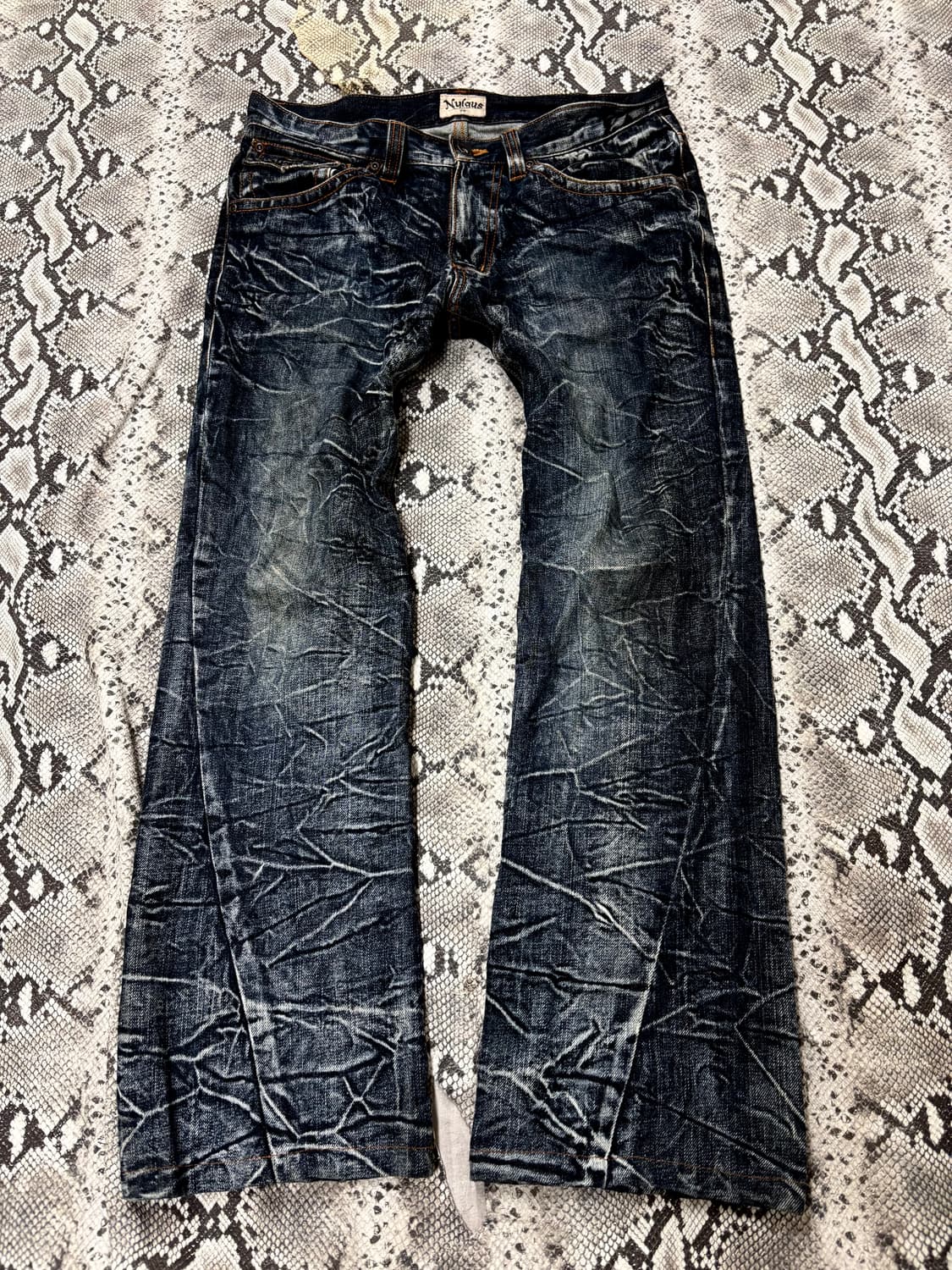 “Nylaus” 00’s Design Crack Washed Boots- 상품이미지1