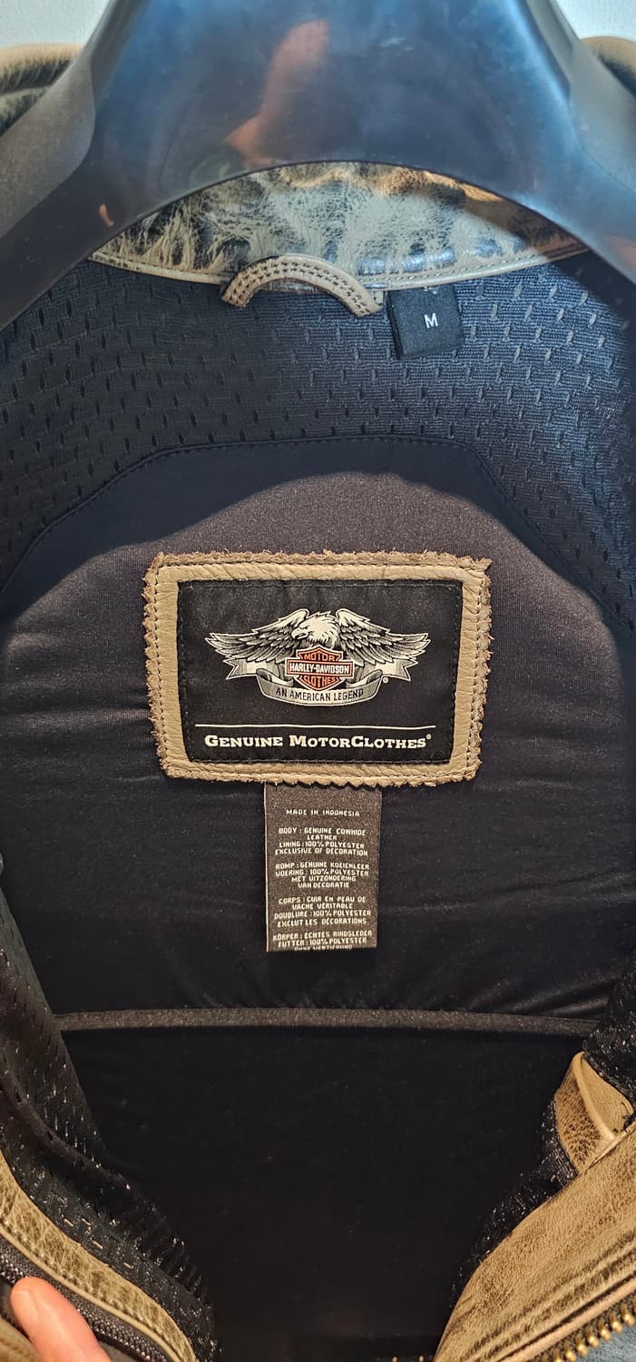 할리데이비슨 Hamilton Washed Genuine 가죽 라이딩 자켓 상품이미지3