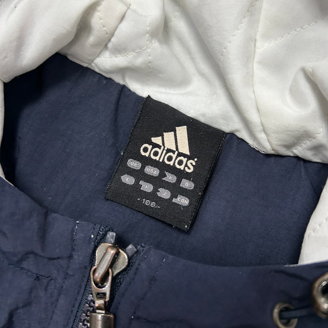 아디다스 네이비 올드스쿨 누빔자켓(100) 상품이미지2