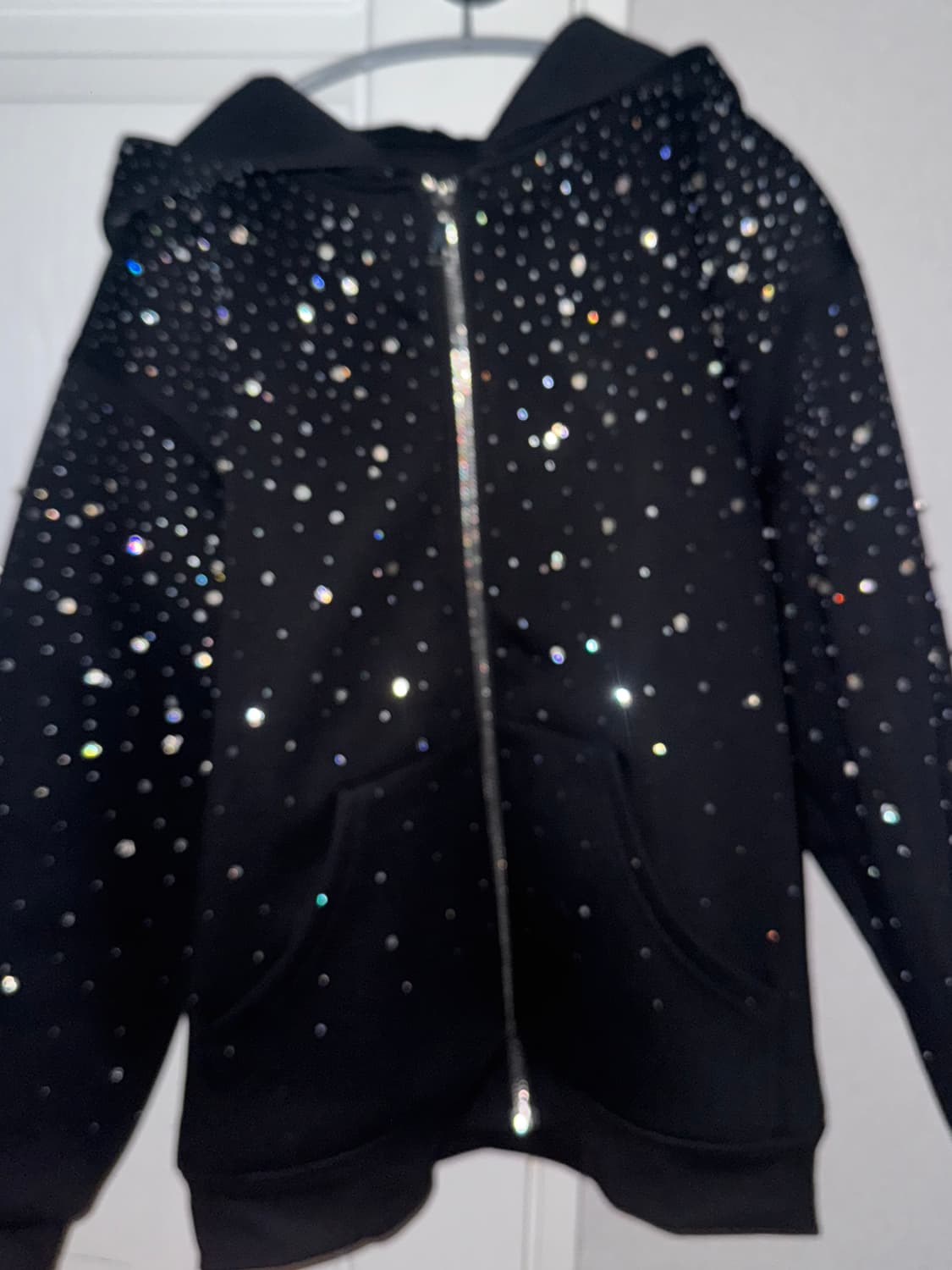 VYBES Rhinestone Galaxy Zip Up 바이브갤럭시집업 상품이미지2