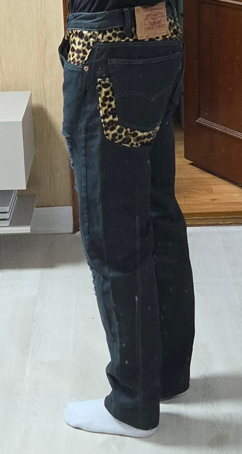 (착샷) 리바이스 501 호피진 레오파드 데님 상품이미지9