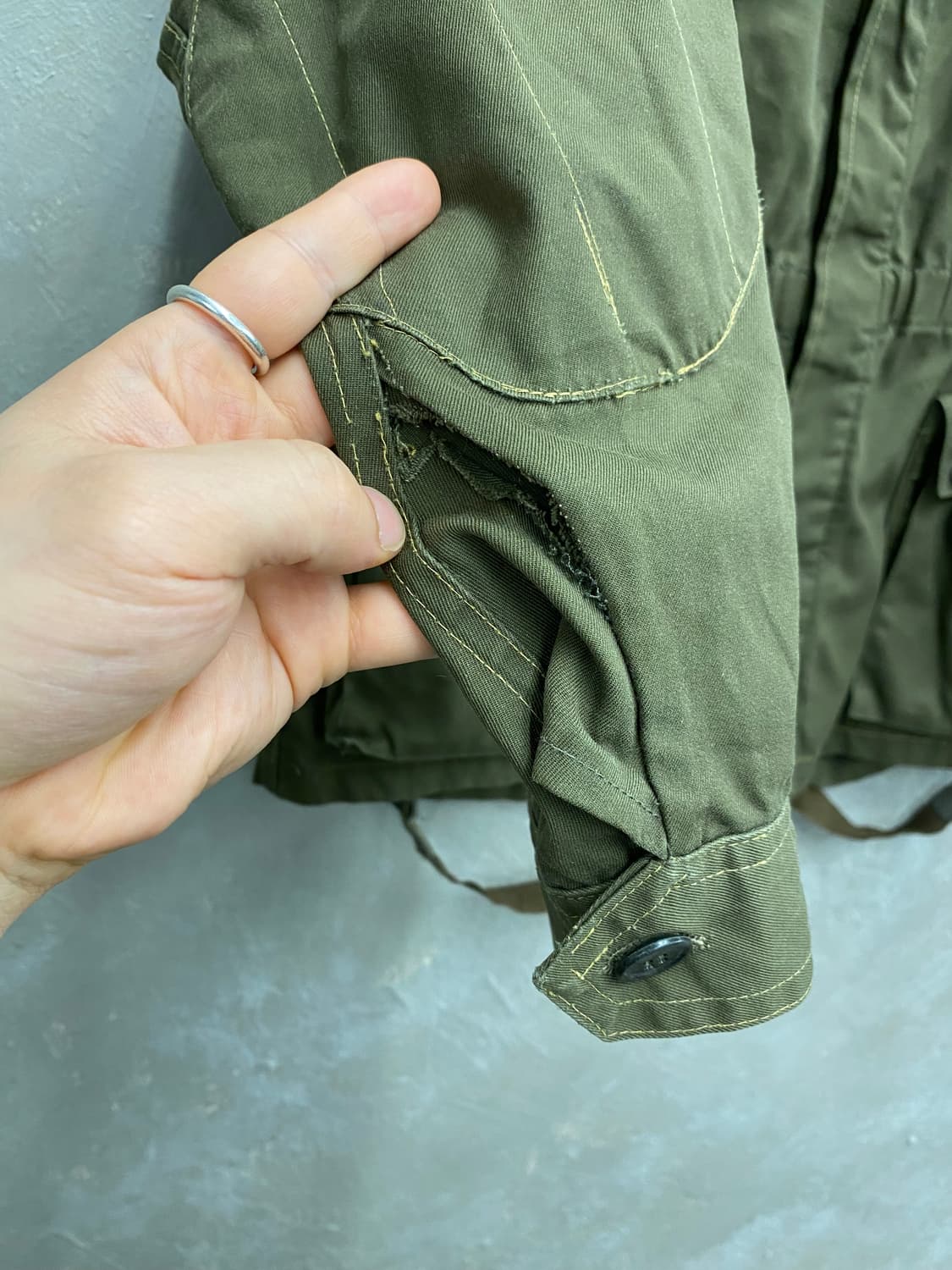 [M] 80s Italian 이탈리아 밀리터리 필드자켓 상품이미지3