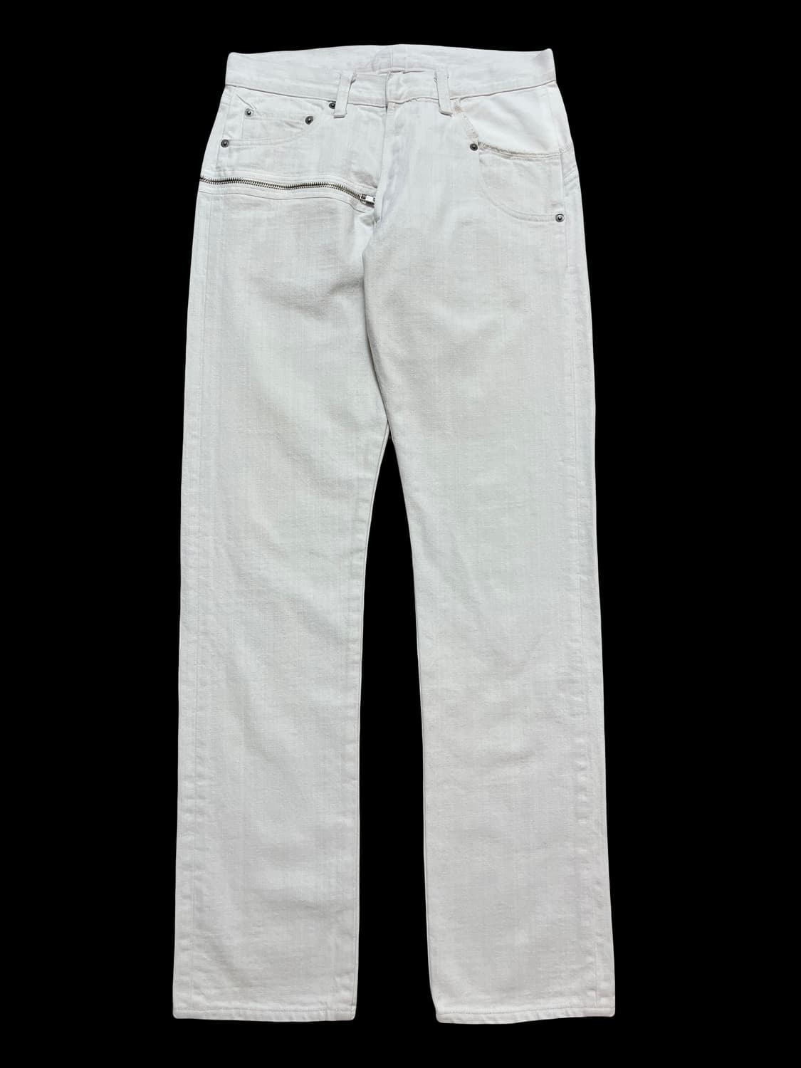 Talking About The Abstraction 지퍼 팬츠 화이트 상품이미지2