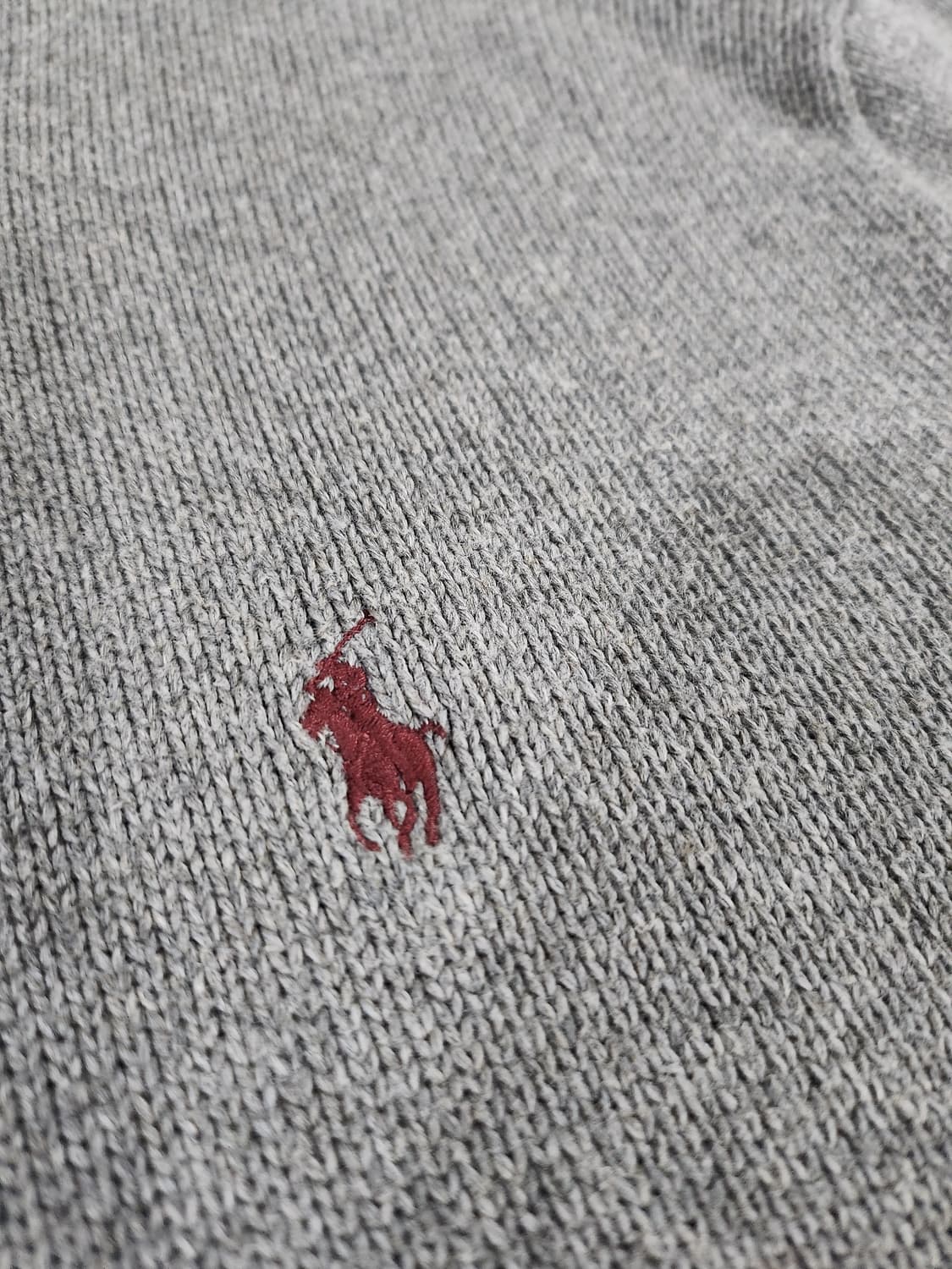 그레이 하프 집업 니트  상품이미지4