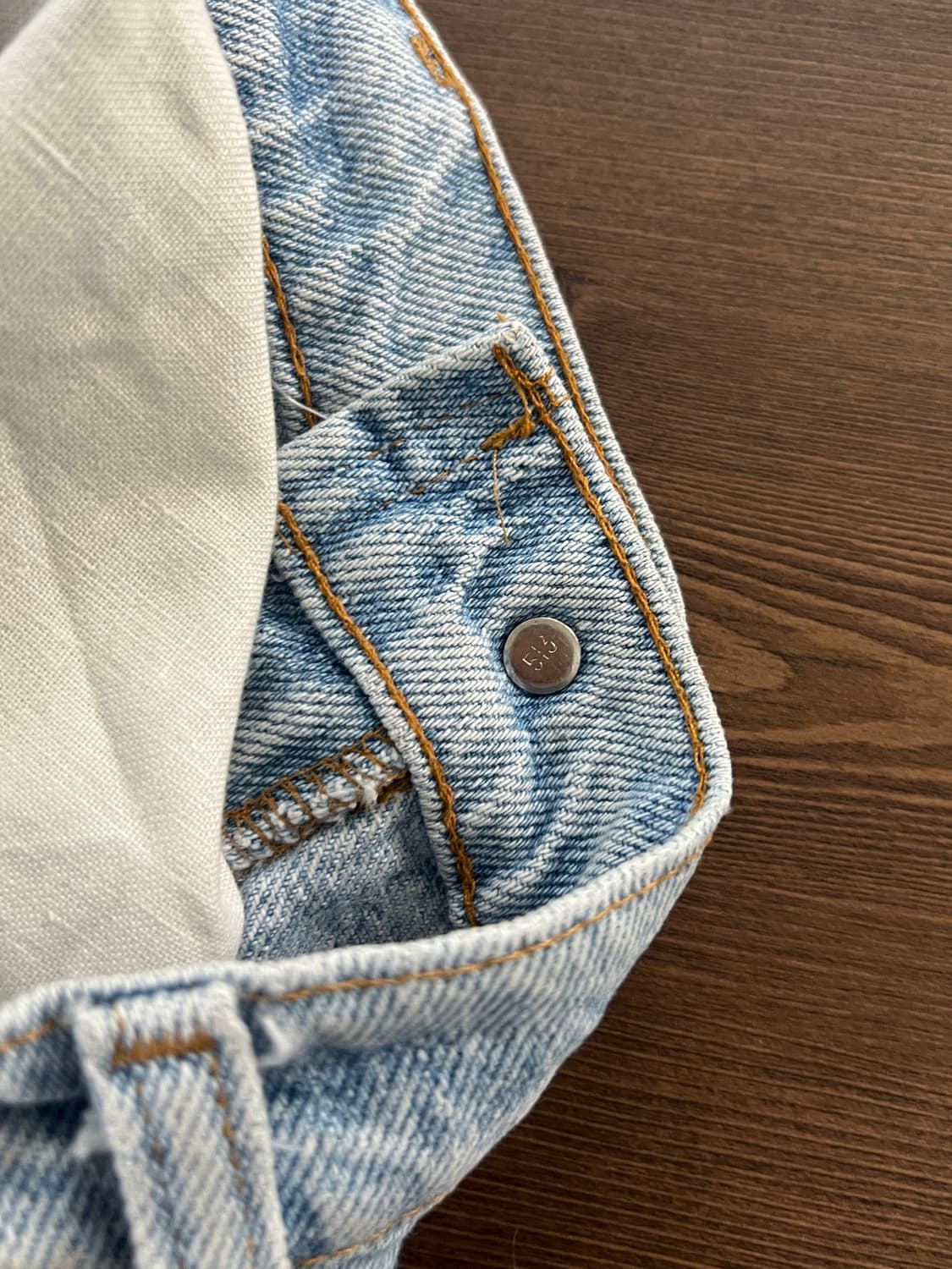 90s USA Levis 리바이스 550 릴렉스핏 연청 데님 팬츠 상품이미지8