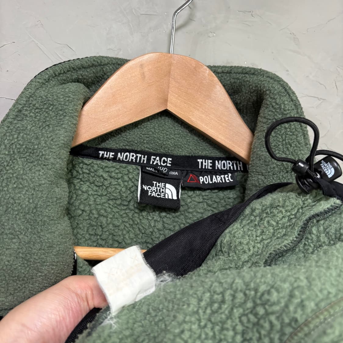 노스페이스 폴라텍 데날리 플리스 자켓 올리브 카키 상품이미지3