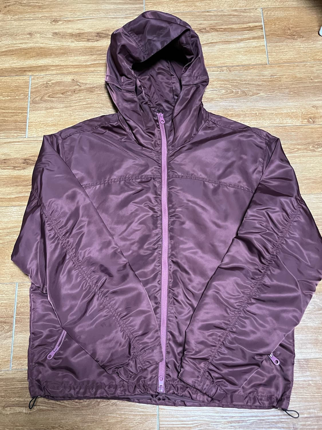 애드오프 바람막이 버건디 상품이미지2