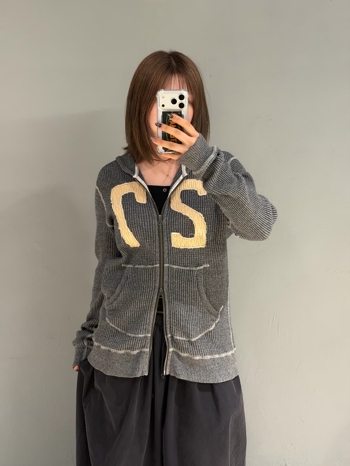 Branchworks number patch hood zip-up 상품이미지1