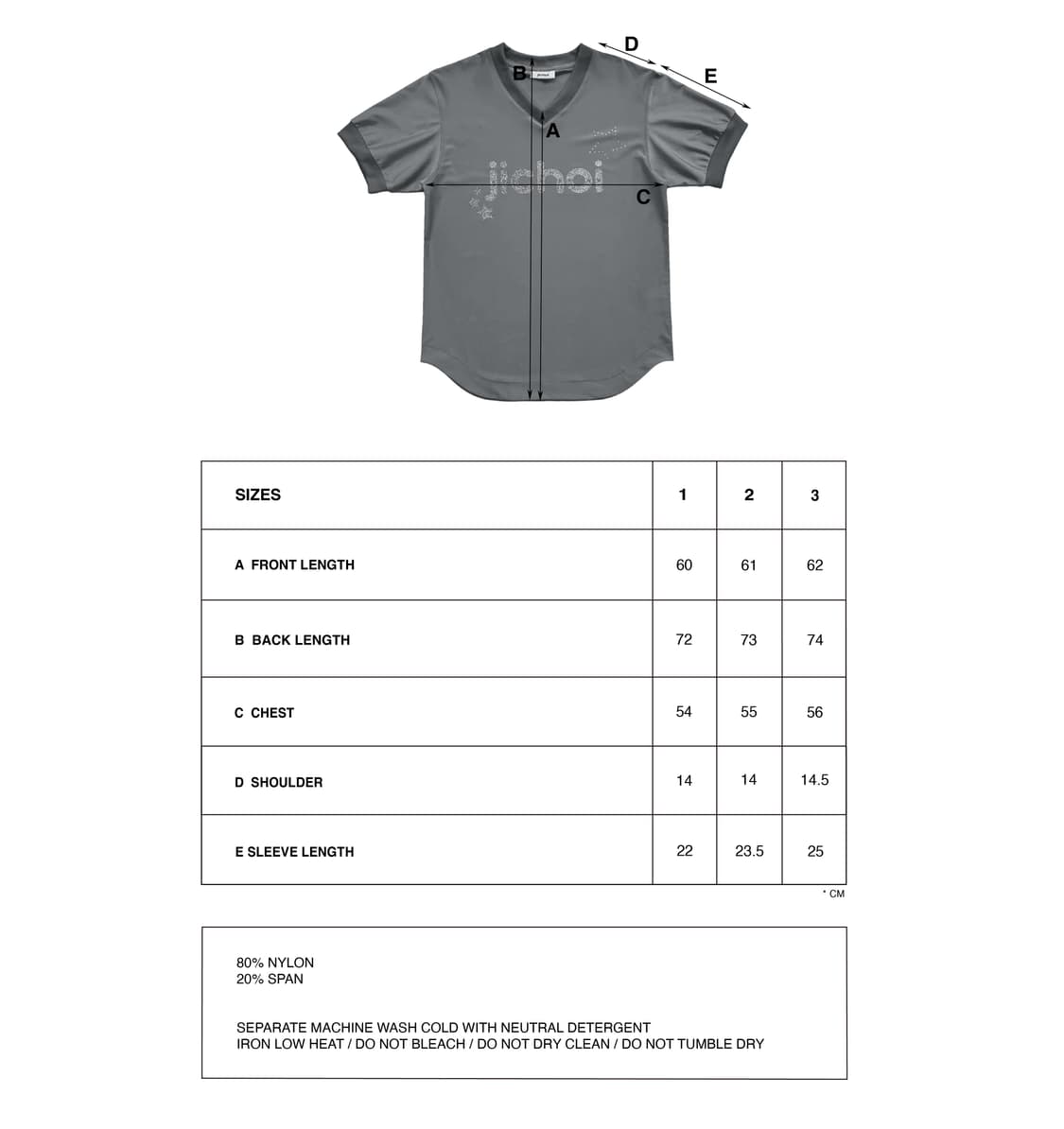지초이 SS24 TEAM JICHOI T-SHIRT 3사이즈 블루 상품이미지4