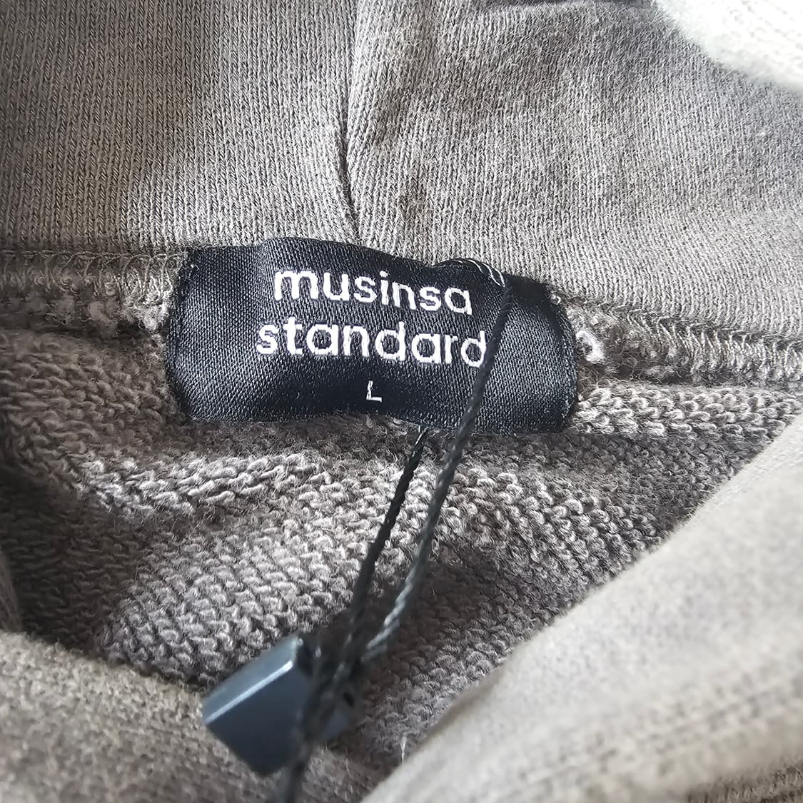 L 새제품) 무신사 스탠다드 프로스트 다잉 오버 후드 이지 YZY핏 상품이미지7