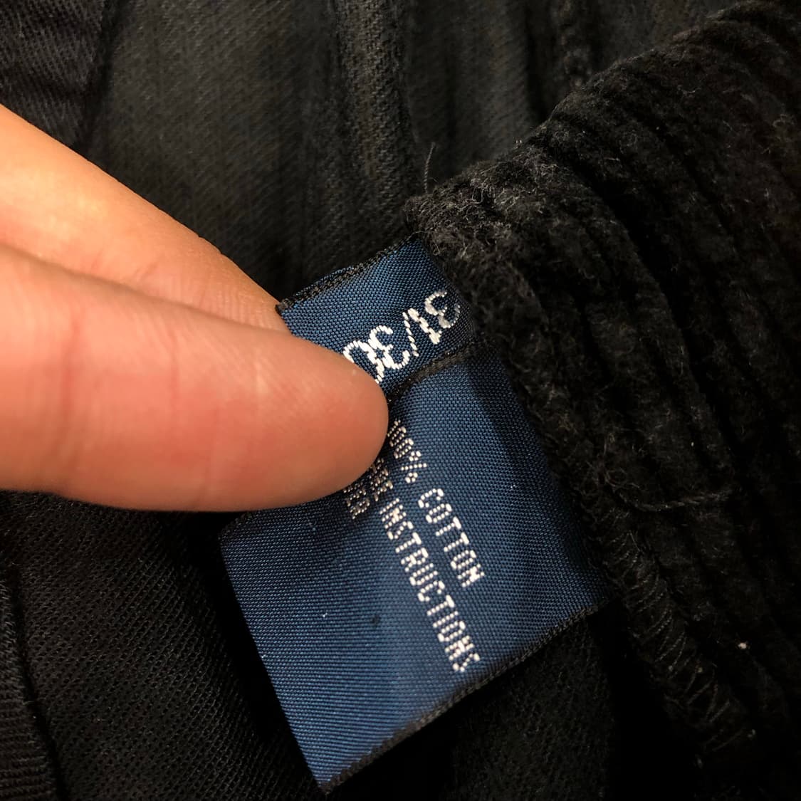 폴로 랄프로렌 블랙 코듀로이 팬츠 상품이미지6