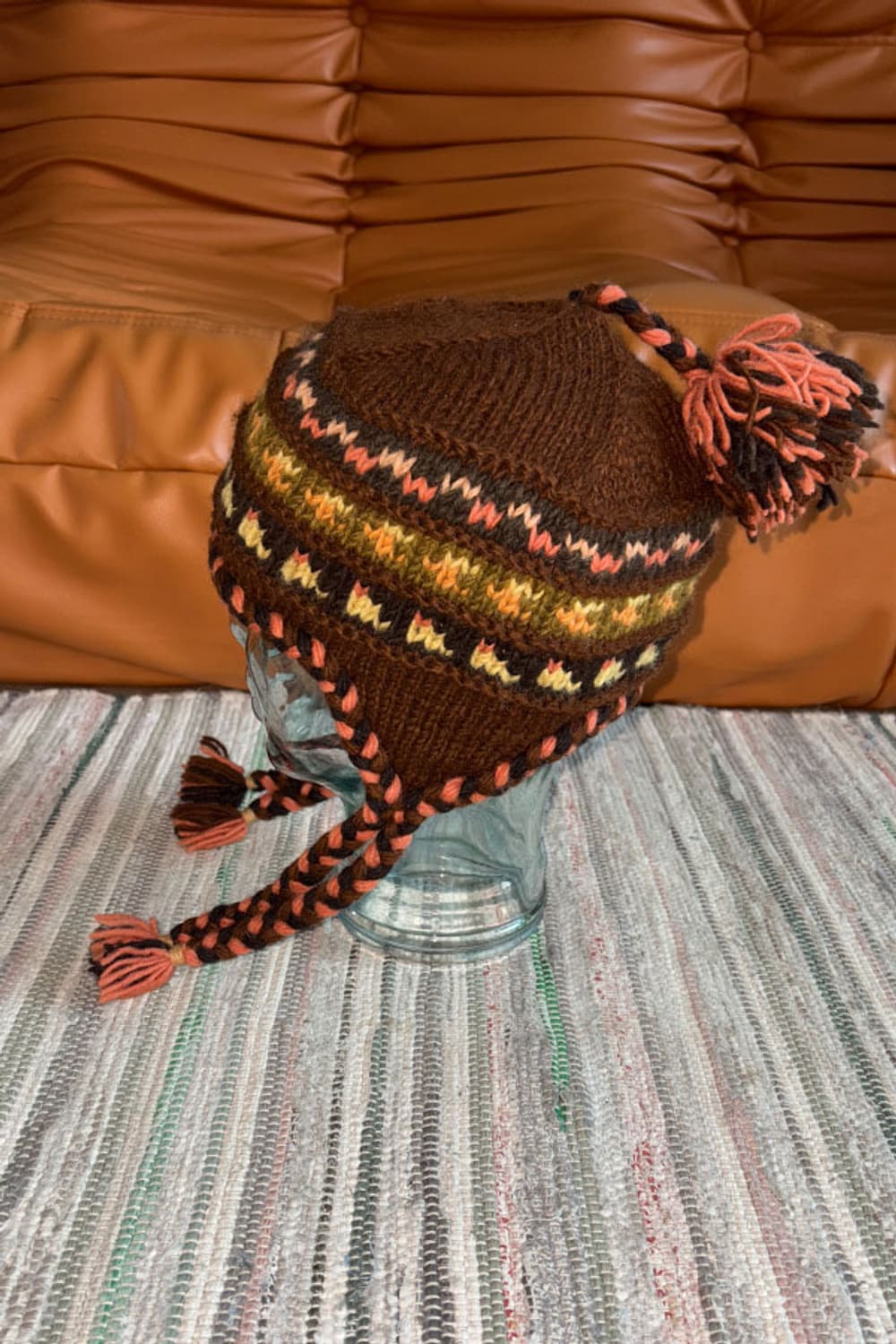 Brown Earflap Beanie 상품이미지4