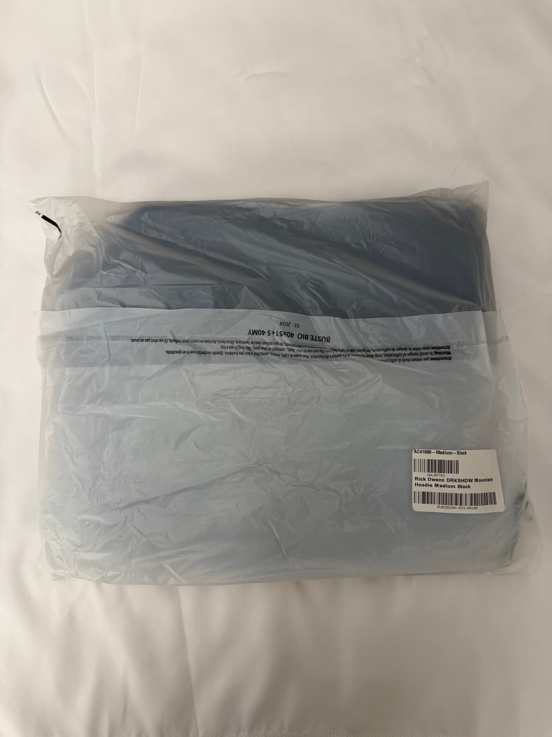 (새상품) 24fw 릭오웬스 다크쉐도우 마운틴 후디 M 상품이미지7