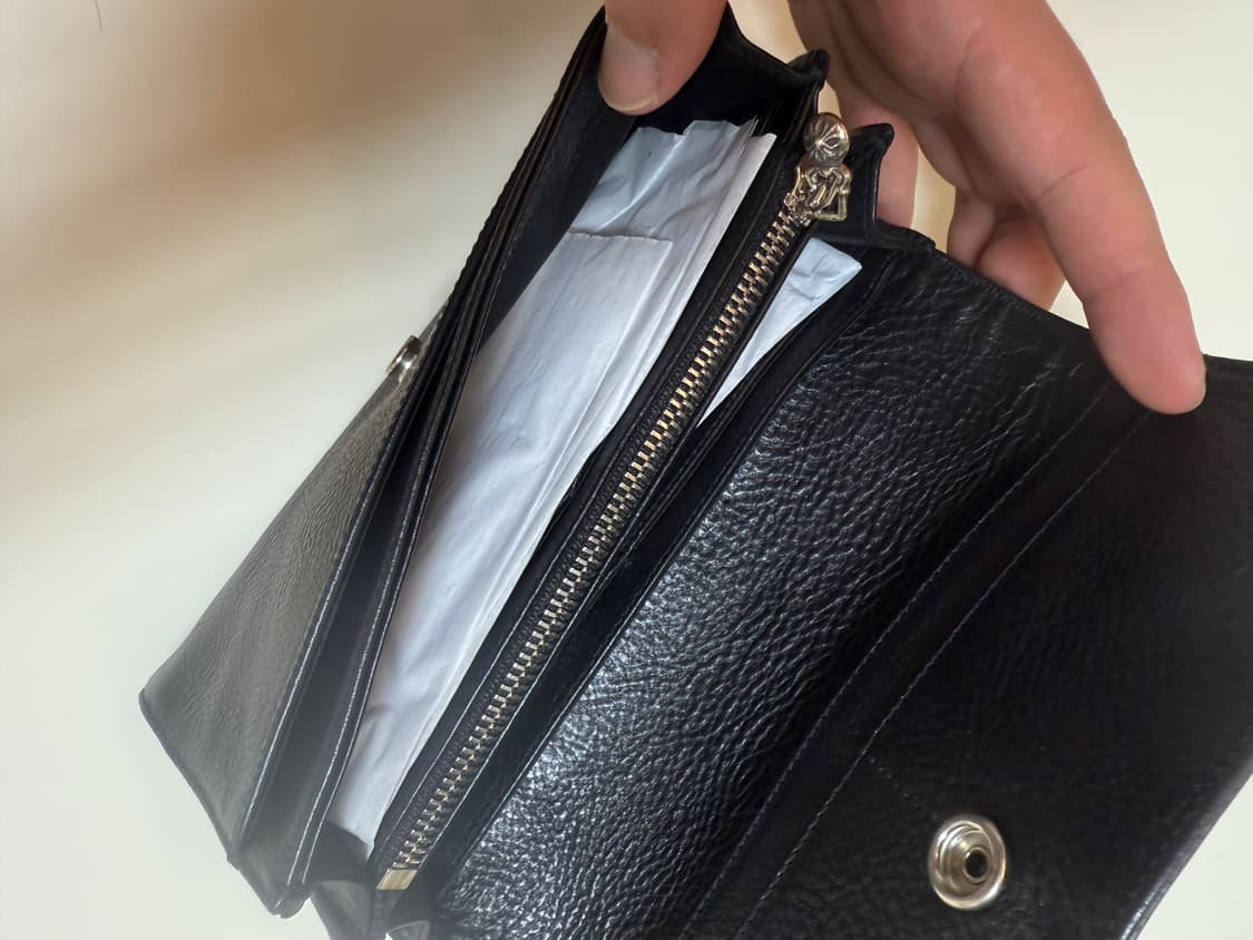 크롬하츠 원볼 레더 장지갑 상품이미지3