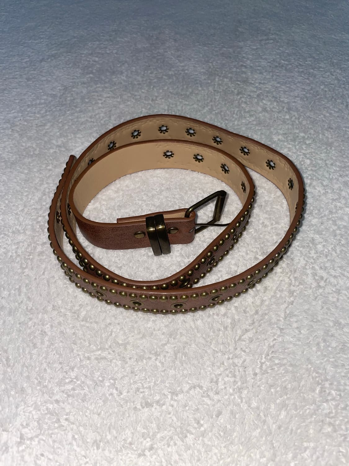 brown studs belt 스터드 벨트 상품이미지1
