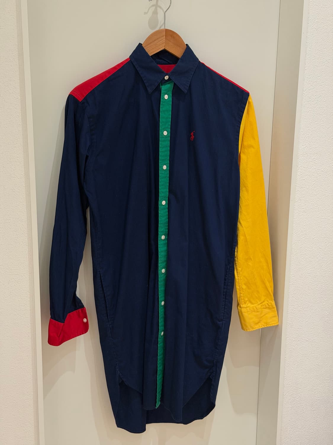 폴로 랄프로렌 컬러블록 셔츠 원피스 상품이미지6