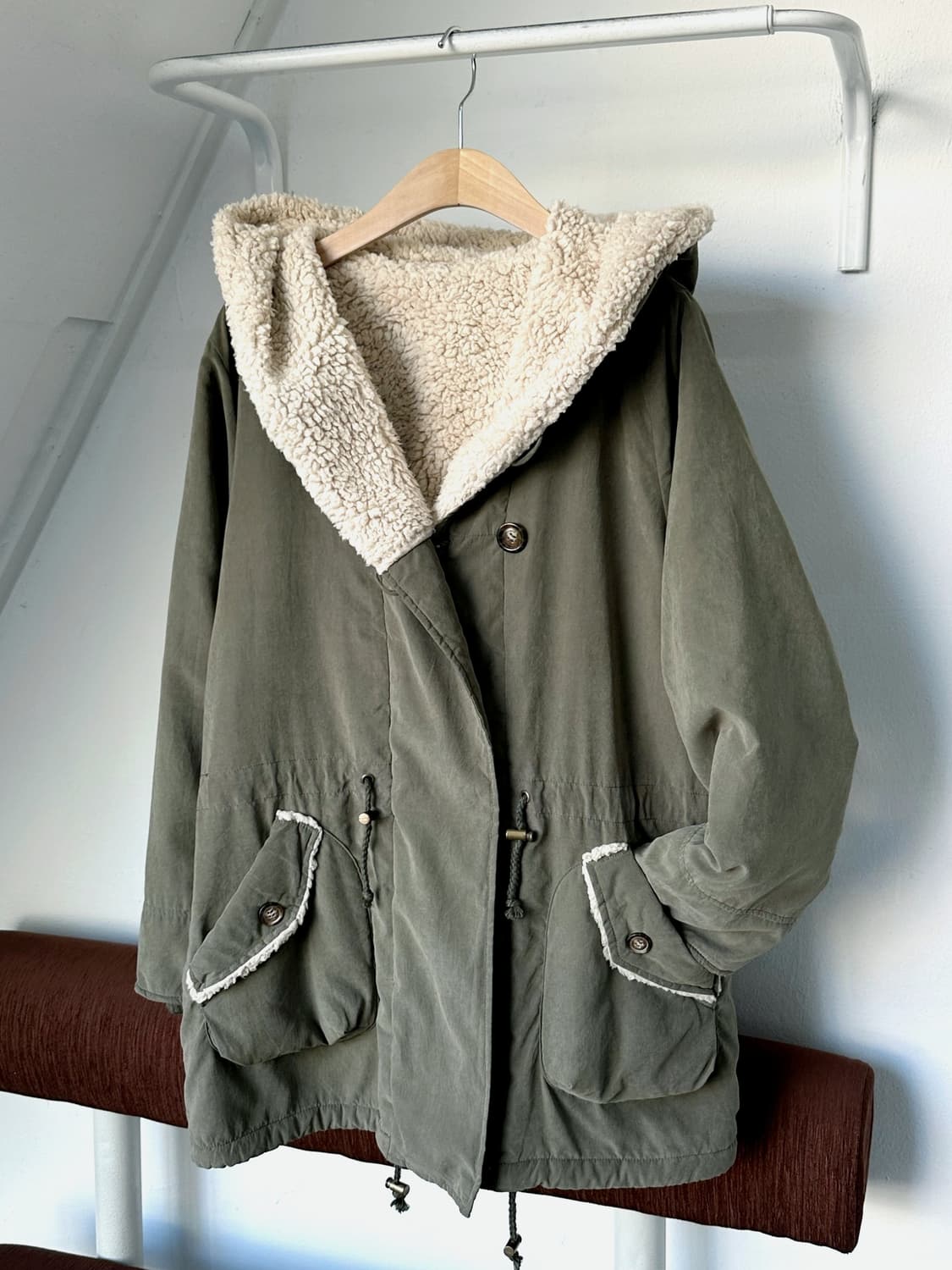 liner fleece mil design hoode coat 상품이미지3