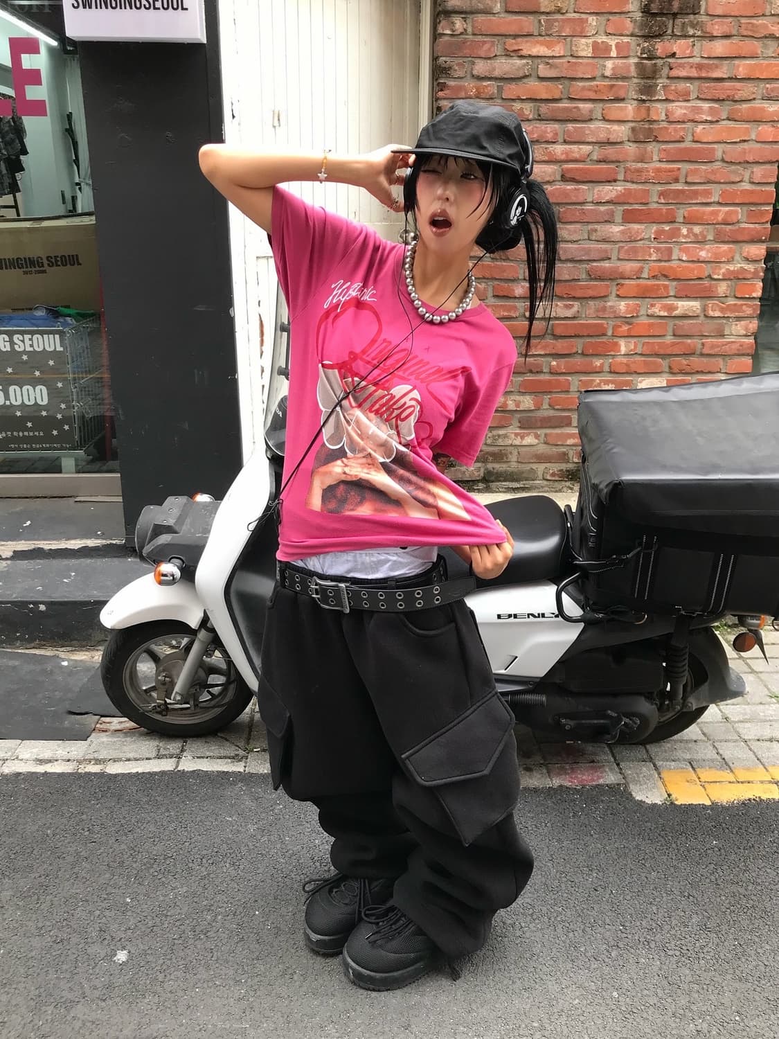 < Hysteric Glamour Pink !!! T-shirt > 상품이미지1