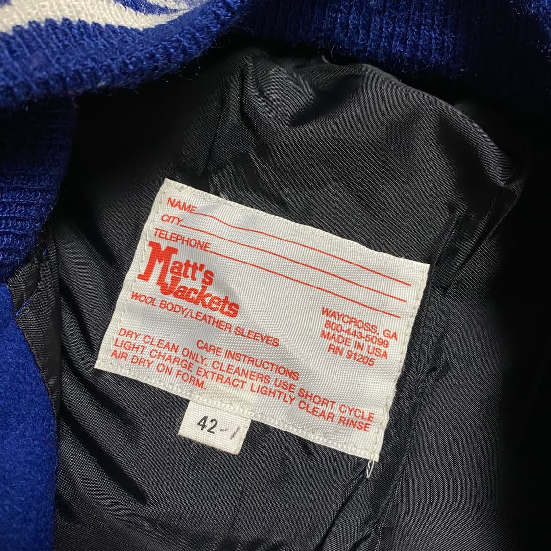 🌊 90s letter varsity jacket 상품이미지5