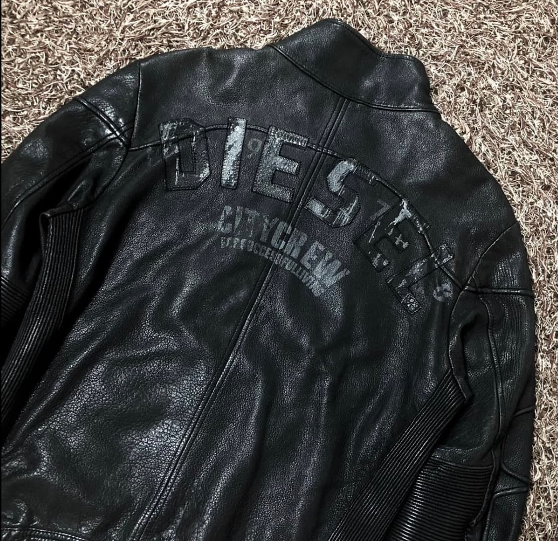 디젤 모토사이클 소가죽 바이커 레더 자켓 상품이미지5