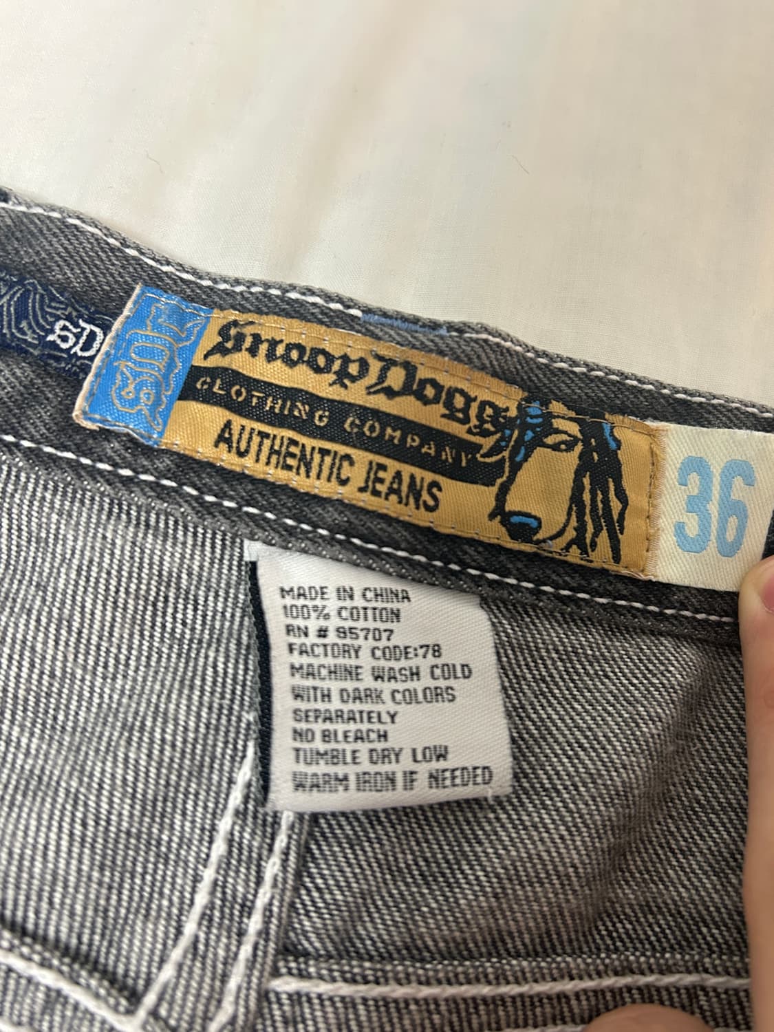 스눕독 Snoop Dogg SDC 데 님 배기바지 팬츠 (정품) 상품이미지3