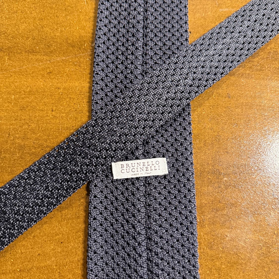 브루넬로쿠치넬리 BRUNELLO CUCINELLI 니트 넥타이 차콜 상품이미지2