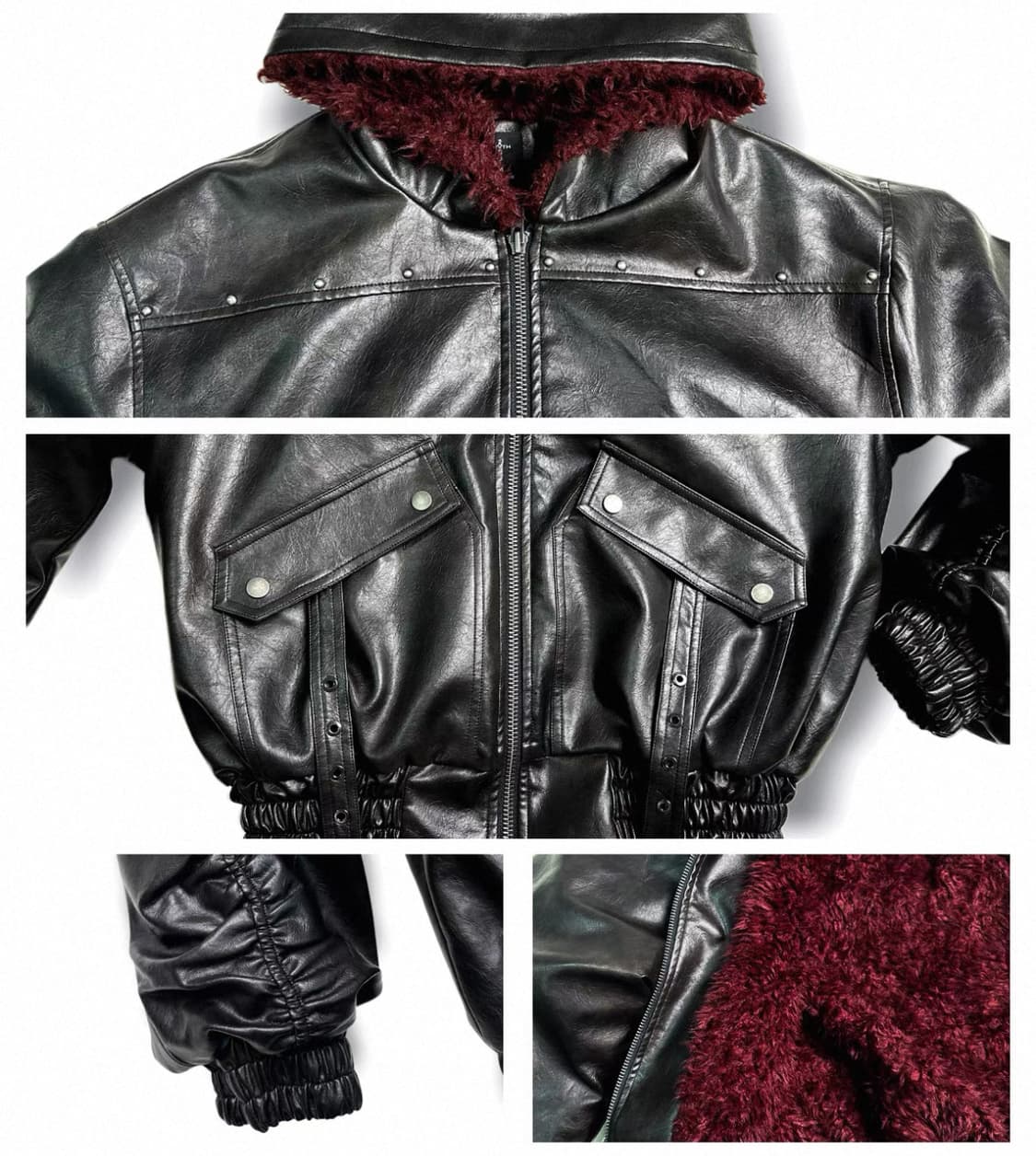 Armored Embroidery Stud Bomber 상품이미지2