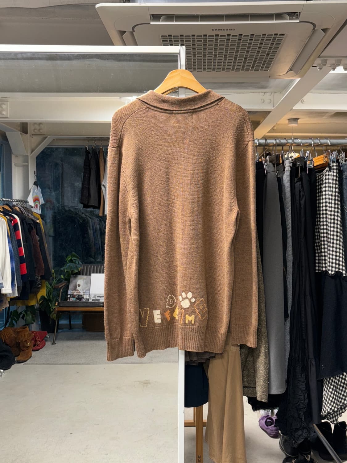 Reve de femme 강아지 자수 하프집업 니트 상품이미지2