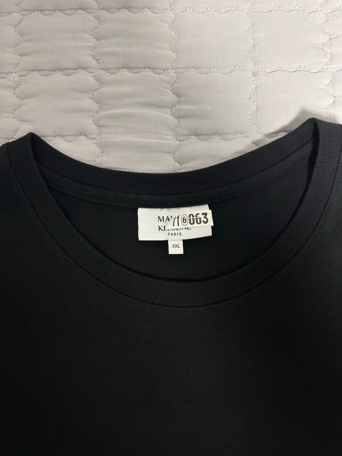 [XXL] 메종 키츠네 폭스 헤드 패치 레귤러 티셔츠 블랙 상품이미지3