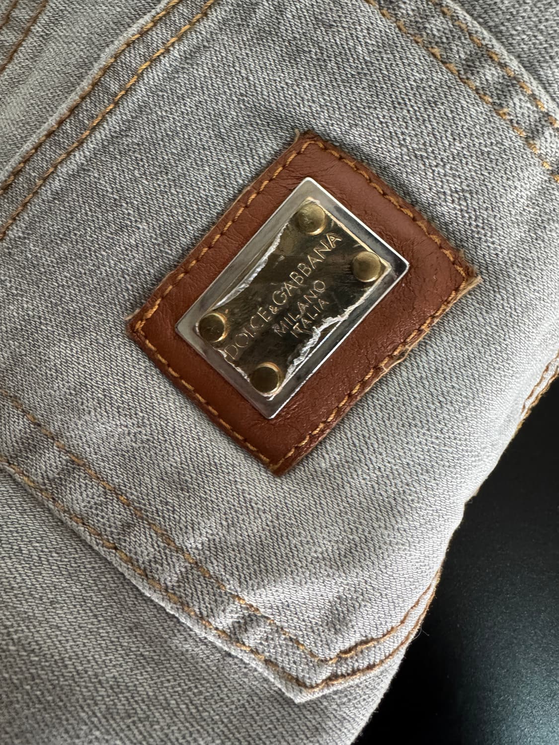 여성 돌체앤가바나 빈티지 그레이 워싱 데님팬츠 29인치 상품이미지5