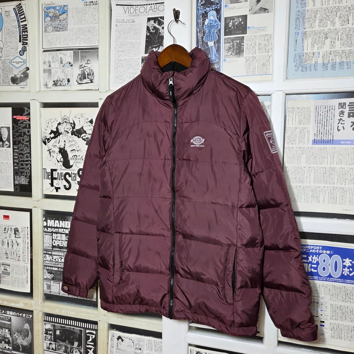 디키즈 덕다운 와인 경량 패딩 점퍼 상품이미지1