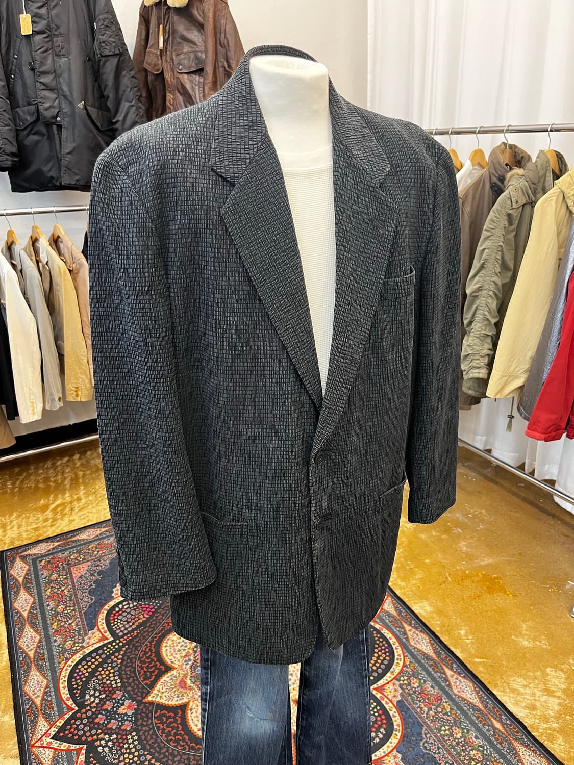 랑방 오버 숄더 싱글 테일러드 자켓 상품이미지1