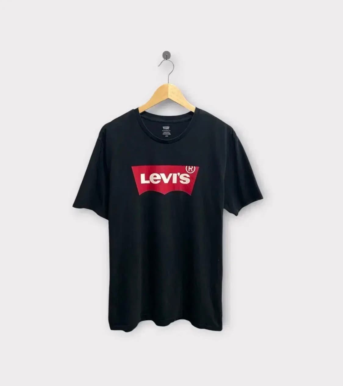 리바이스 로고 블랙 반팔 티셔츠 L 상품이미지1
